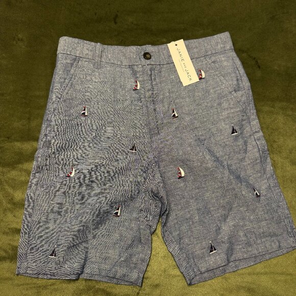 Janie and Jack Other - Janie and Jack Embroidered Sailboat Shorts - Size 12